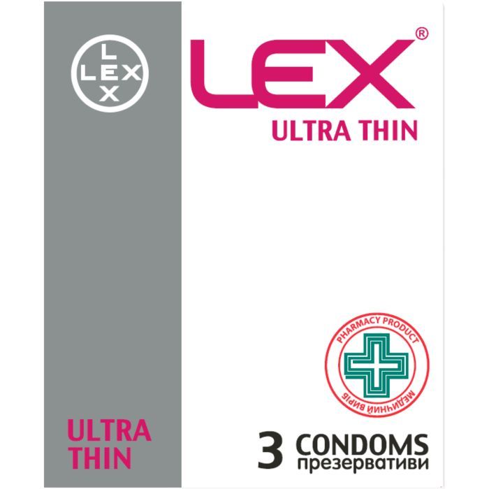 Презервативы Lex Condoms Ultra Thin 3 шт. (4820144770371)