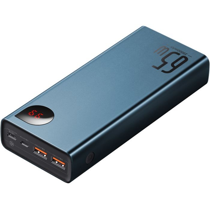 Батарея универсальная Baseus Adaman Metal 20000mAh, PD/65W, QC/3.0, +cable USB to Type-C (PPIMDA-D03) изображение 5
