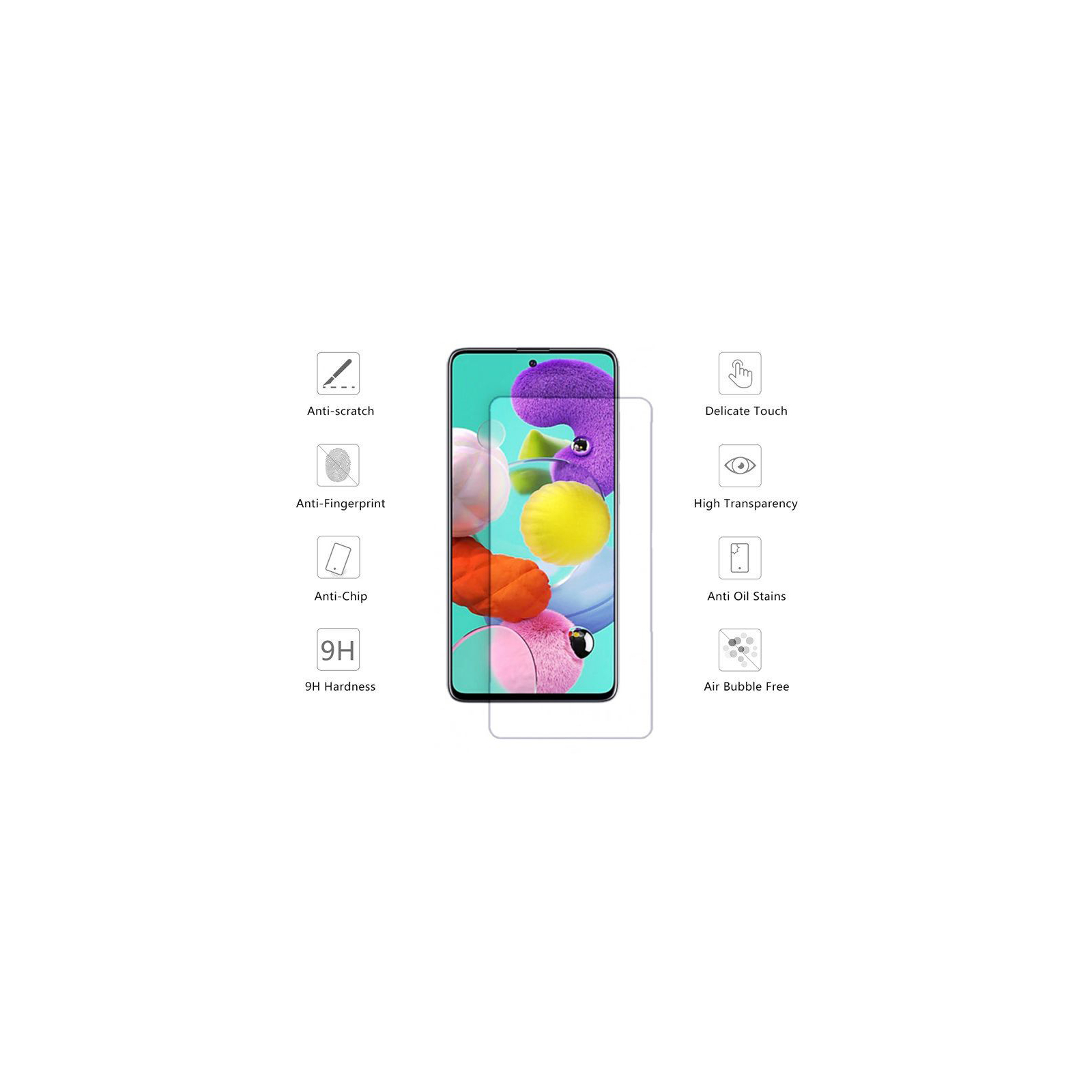 Скло захисне Drobak Samsung Galaxy M51 (232320) зображення 2