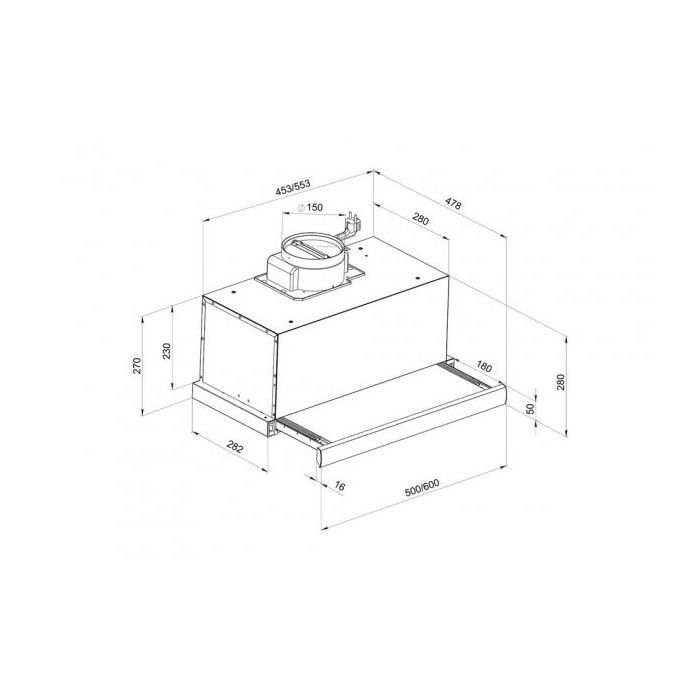 Витяжка кухонна Pyramida TL 60 (1100) IX T зображення 7