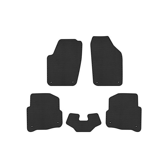 Килимок в салон EVAtech Volkswagen Polo (IV) 3-doors 2001-2009 4 поко (VW12025CGK5TL8RBB)