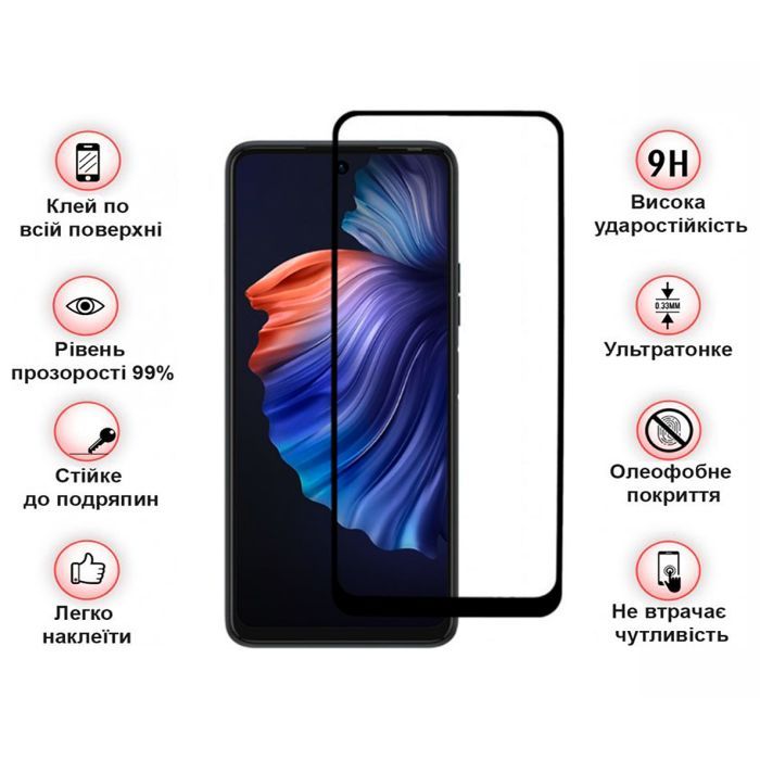 Стекло защитное BeCover Tecno POVA 3 (LF7n) Black (708163) изображение 4