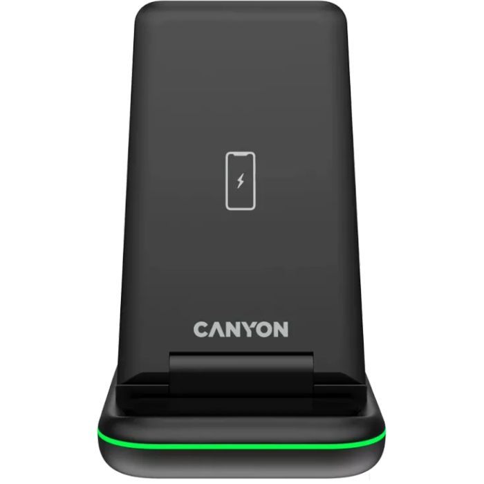 Зарядное устройство Canyon WS- 304 Foldable 3in1 Wireless charger (CNS-WCS304B) изображение 2