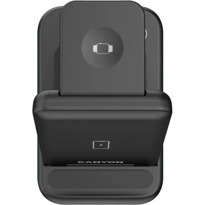 Зарядное устройство Canyon WS- 304 Foldable 3in1 Wireless charger (CNS-WCS304B) изображение 4