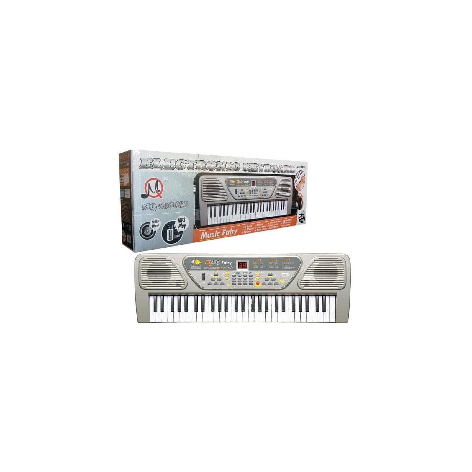 Музична іграшка MQ Синтезатор із мікрофоном, 54 клавіши (MQ-806USB)