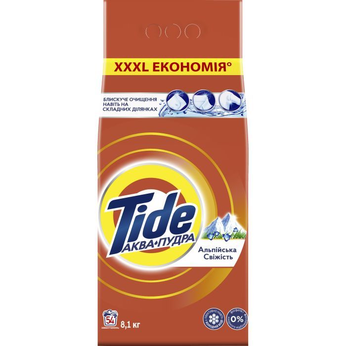 Стиральный порошок Tide Аква-Пудра Альпийская свежесть 5.4 кг (8006540535189)