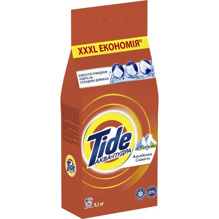 Стиральный порошок Tide Аква-Пудра Альпийская свежесть 5.4 кг (8006540535189) изображение 2