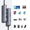 Концентратор Choetech USB-C 7-in-1 (HDMI/PD/CR/USB-A/USB-C) alum (HUB-M19-GY) зображення 3