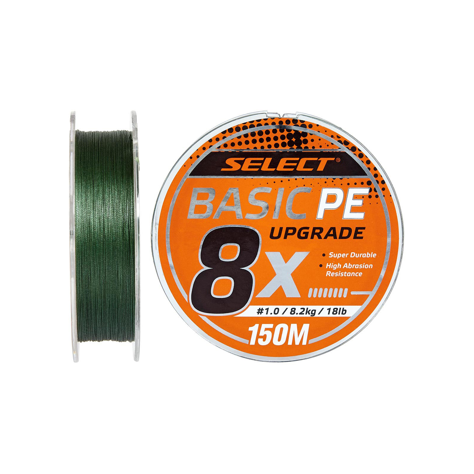 Шнур Select Basic PE 8x 150m Dark Green 0.6/0.10mm 12lb/5.5kg (1870.31.32)