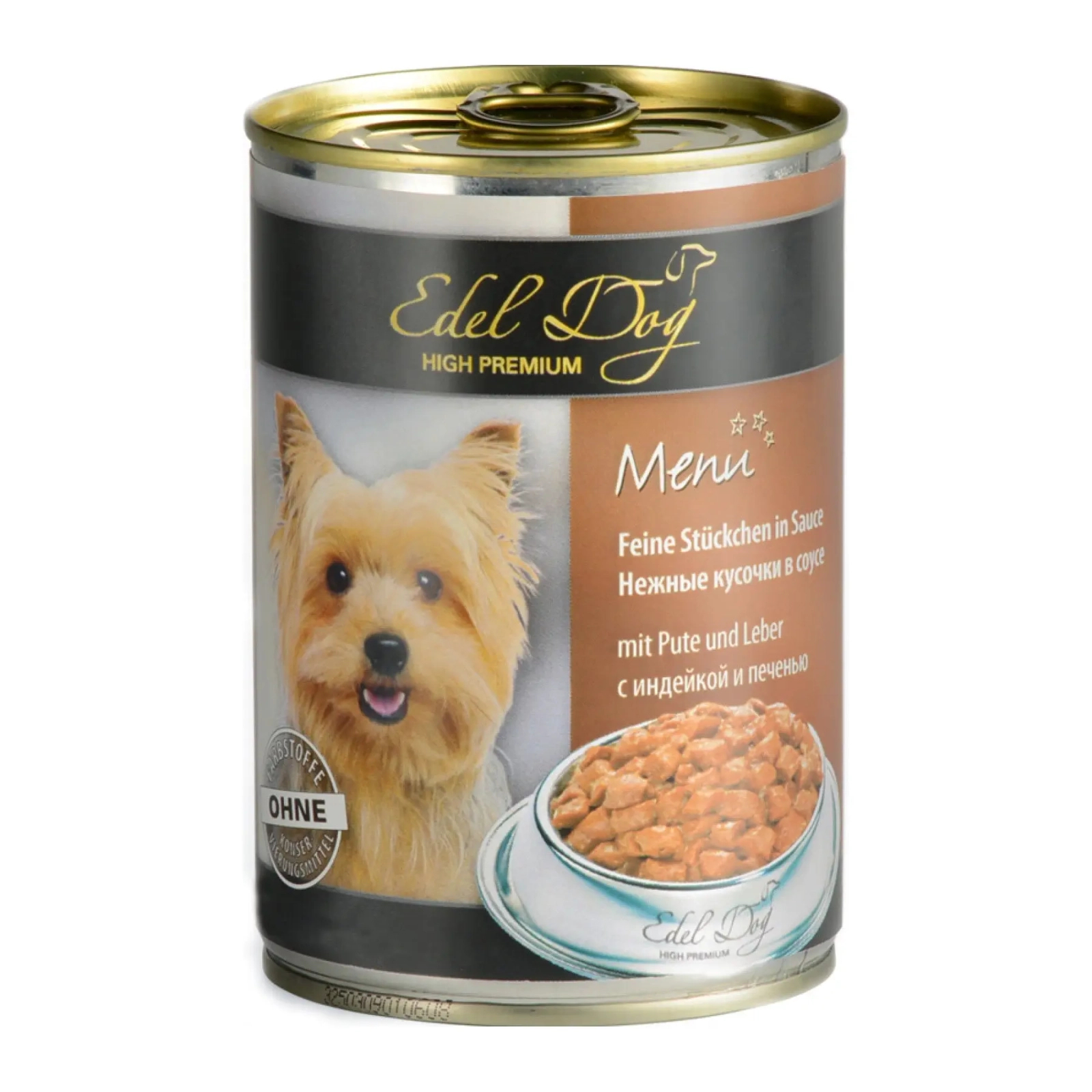 Консервы для собак Edel Dog индейка и печень в соусе 400 г (4003024177020)