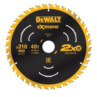Photos - Cutting Disc DeWALT Диск пильний  EXTREME, 210 х 30 мм, 40z, ATB, 7 градусів, 7000 об/хв 