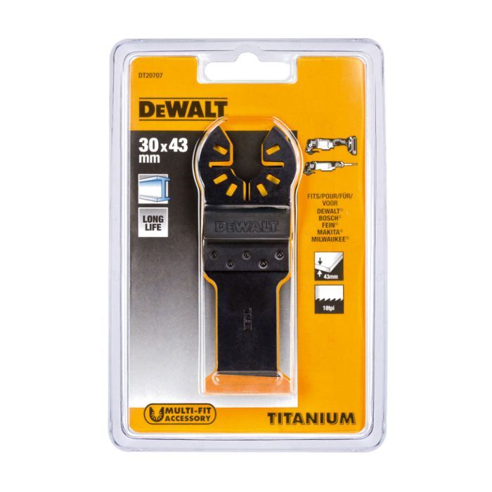 Полотно DeWALT для реноватора, погружное для DWE315, DCS355, ширина 30мм, 18 TPI (DT20707) изображение 3