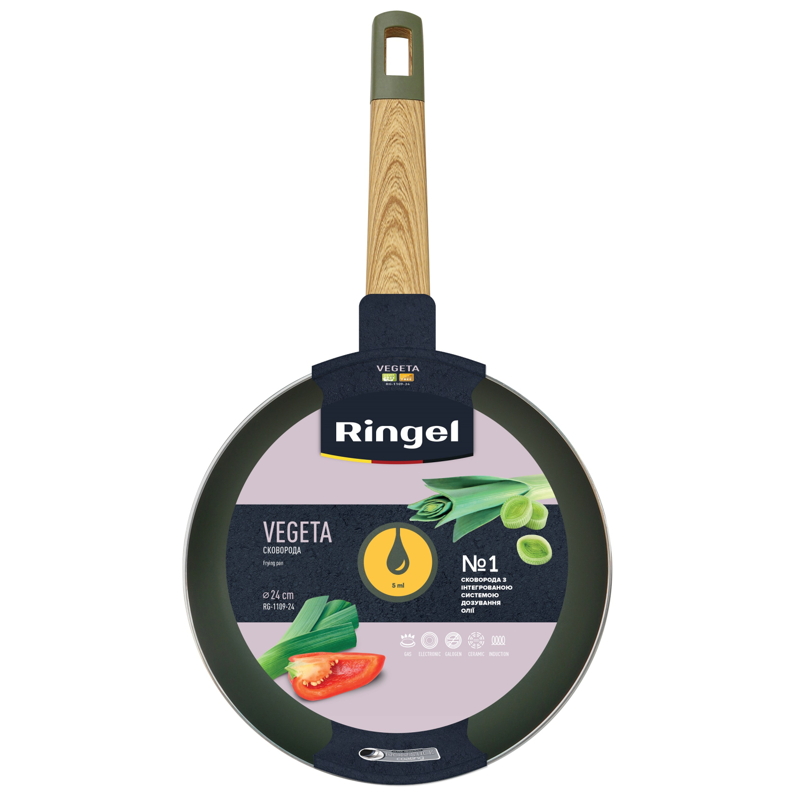 Сковорода Ringel Vegeta 24 см (RG-1109-24) зображення 4