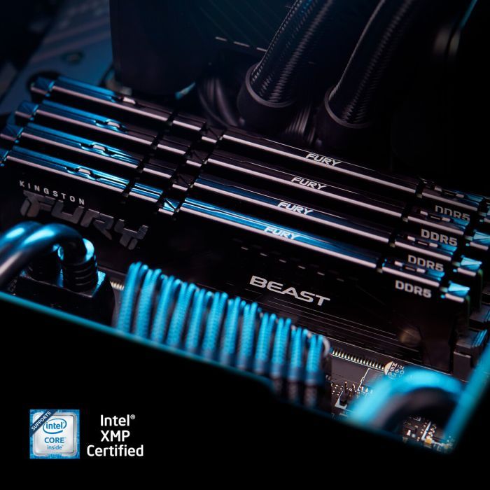 Модуль памяти для компьютера DDR5 16GB (2x8GB) 5200 MHz Beast Black Kingston Fury (ex.HyperX) (KF552C36BBEK2-16) изображение 8