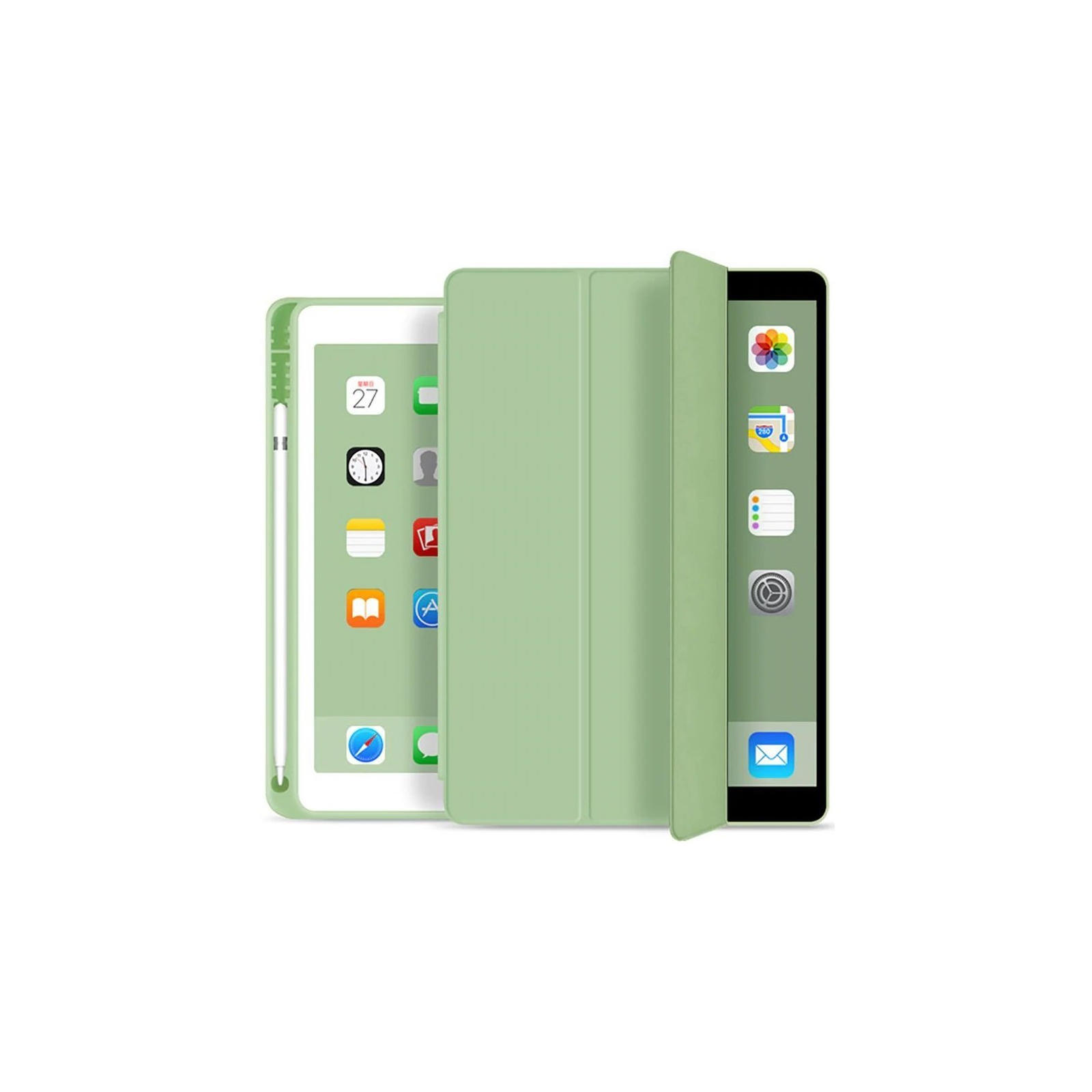 Чохол до планшета BeCover Direct Charge Pen mount Apple Pencil Apple iPad Air 5 (2022) 10.9" Dark Green (708776) зображення 3
