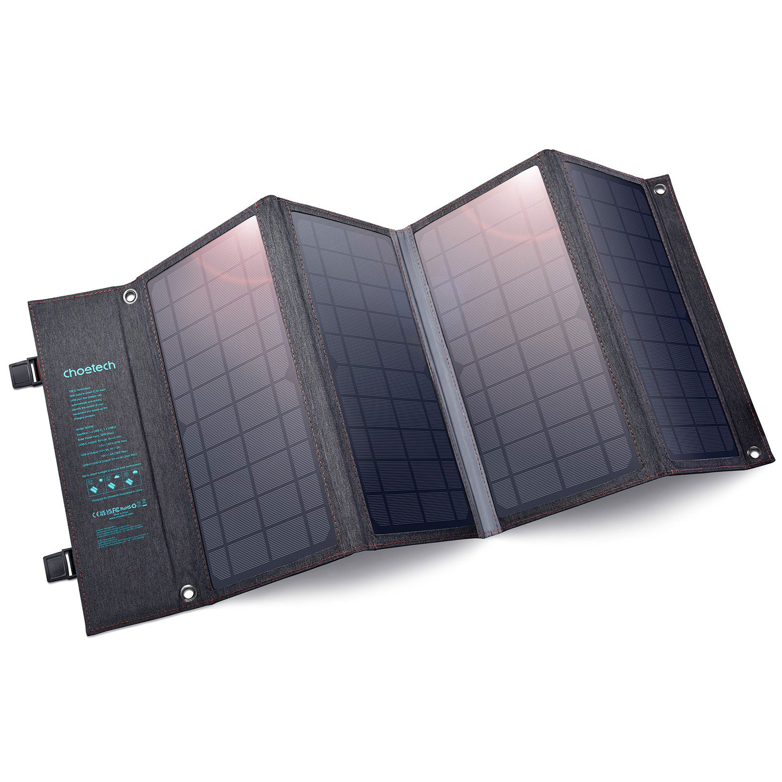 Портативна сонячна панель Choetech 36W (SC006) зображення 2