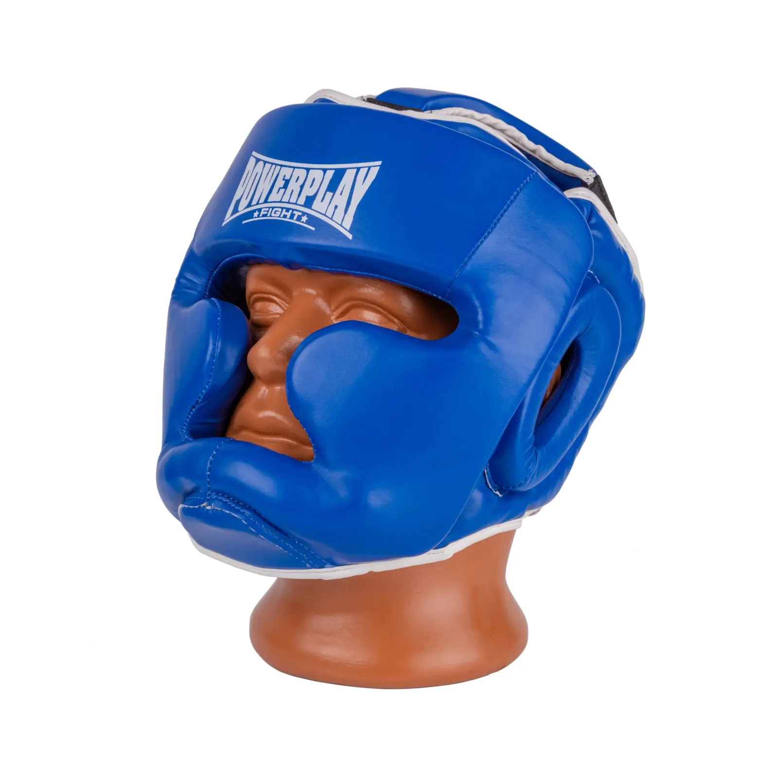 Боксерский шлем PowerPlay 3100 PU Синій M (PP_3100_M_Blue) изображение 2