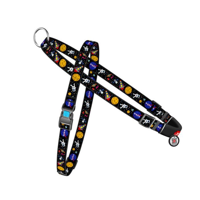 Шлей для собак WAUDOG Nylon с QR-паспортом "NASA" L (5417)