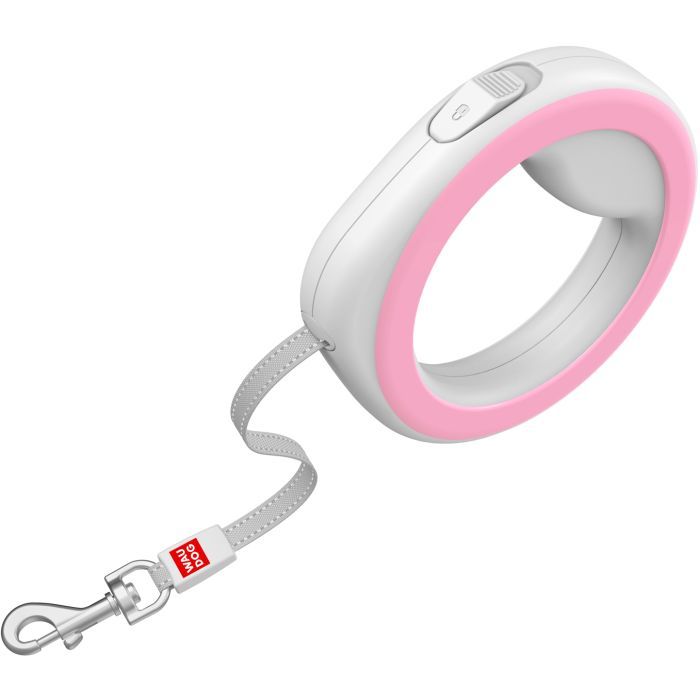 Повідець для собак WAUDOG R-leash світловідбиваюча стрічка XS-M до 40 кг 2.9 м білий (812715) зображення 3