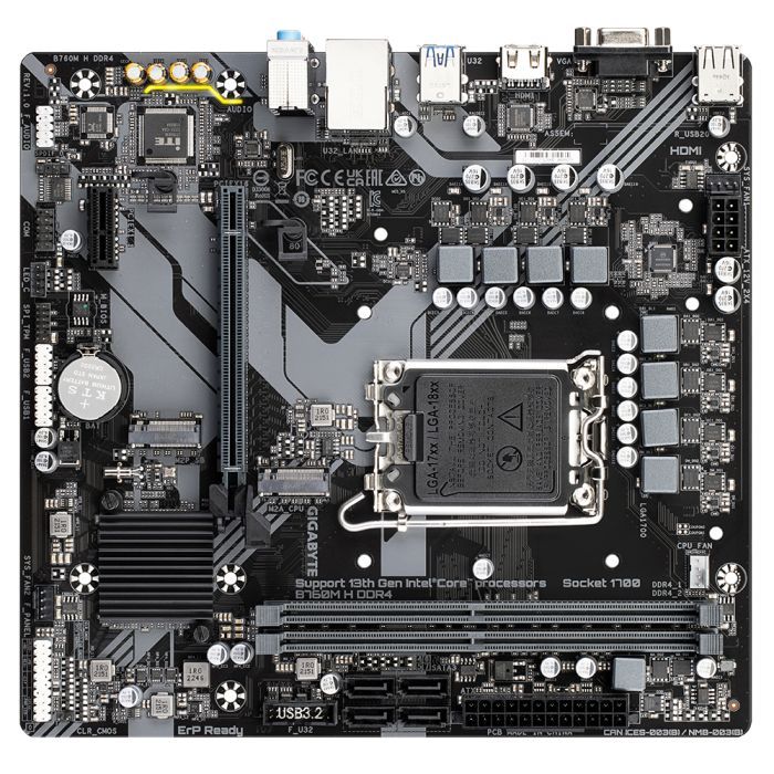 Материнская плата GIGABYTE B760M H DDR4 изображение 5