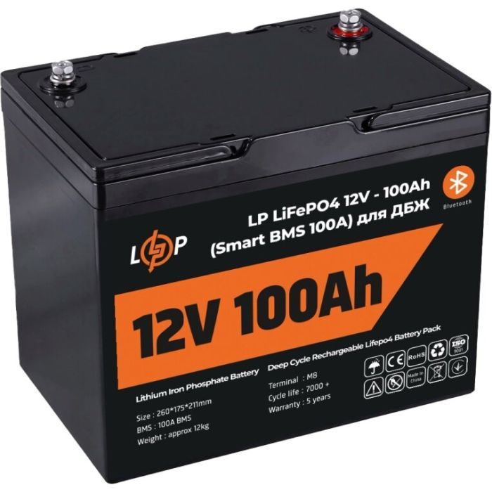 Батарея LiFePo4 LogicPower 12.8V - 100 Ah (1280Wh) (20197) зображення 2