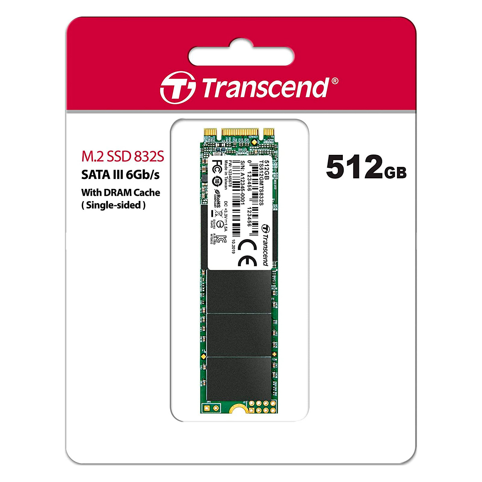 Накопичувач SSD M.2 2280 1TB Transcend (TS1TMTS832S) зображення 3