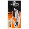 Ніж монтажний Neo Tools складаний, 2 наконечники, 5 трапецієподібних лез у наборі, чохол (63-710) зображення 6