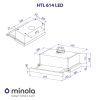 Витяжка кухонна Minola HTL 614 BL LED зображення 10
