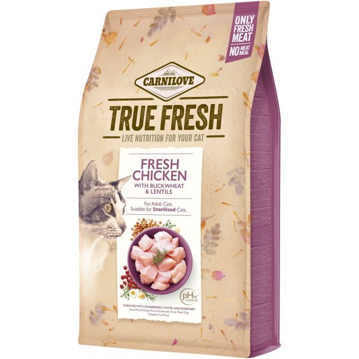 Сухой корм для кошек Carnilove True Fresh Cat Chicken 4.8 кг (8595602561490)