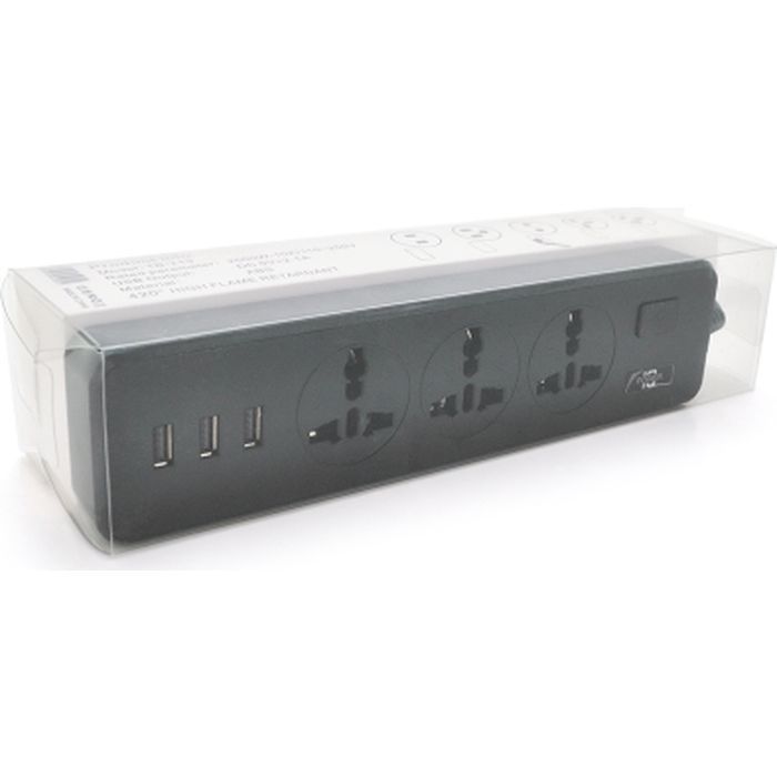 Сетевой фильтр питания Voltronic TВ-Т13, 3роз, 3*USB Black (ТВ-Т13-Black) изображение 2