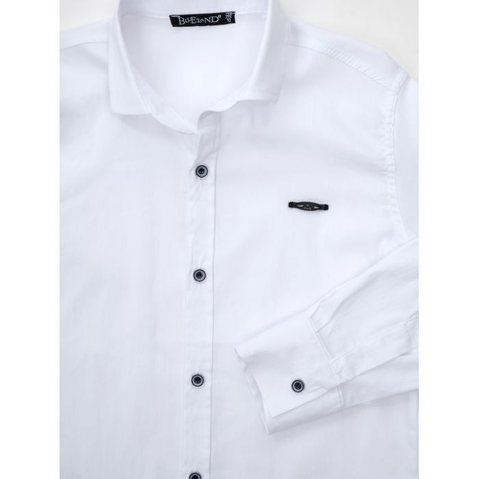 Рубашка детская Blueland с длинным рукавом (10680-140B-white) изображение 4
