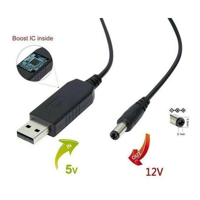 Кабель живлення USB to DC 5.5x2.1mm 12V 1.0m Dynamode (DM-USB-DC-5.5x2.1-12V) зображення 5