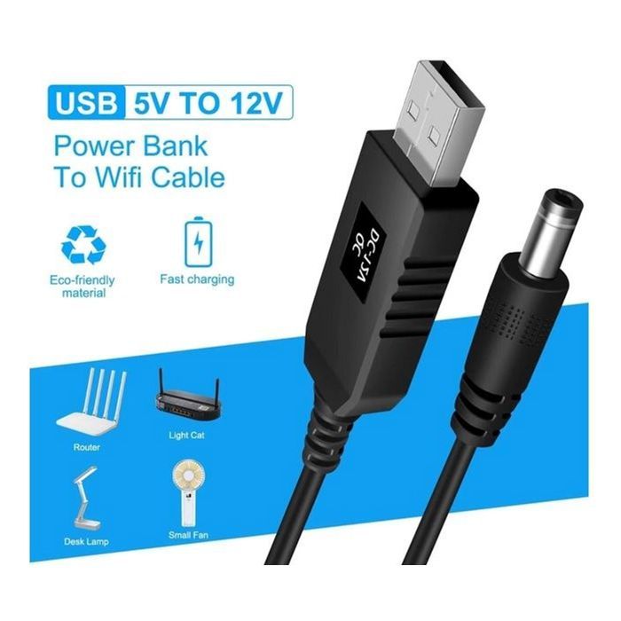 Кабель живлення USB to DC 5.5x2.1mm 12V 1.0m Dynamode (DM-USB-DC-5.5x2.1-12V) зображення 7