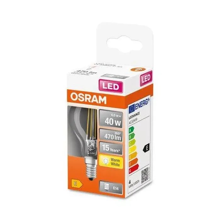 Лампочка Osram LED CLP40 4W/827 230V FIL E14 (4058075436527) изображение 2