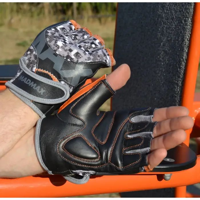 Перчатки для фитнеса MadMax MFG-831 Mti 83.1 Grey/Digital Camo L (MFG-831_L) изображение 4
