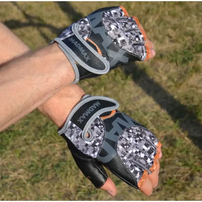 Перчатки для фитнеса MadMax MFG-831 Mti 83.1 Grey/Digital Camo L (MFG-831_L) изображение 6