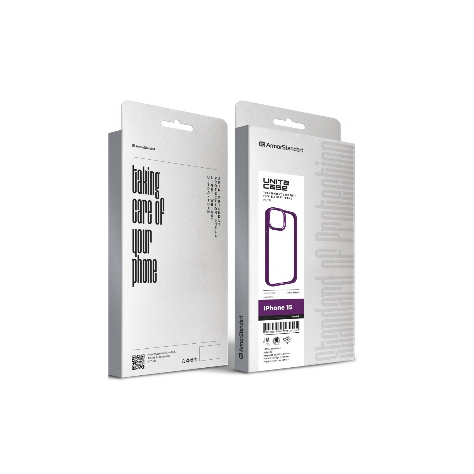 Чехол для мобильного телефона Armorstandart UNIT2 Apple iPhone 15 Lavender (ARM69970) изображение 5