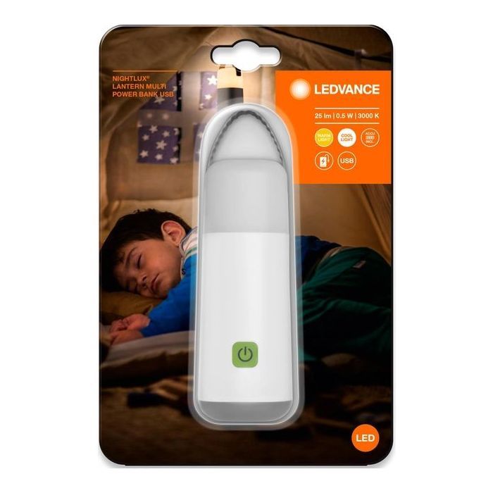 Ночник LEDVANCE NIGHTLUX LANTERN POWERBANK, ліхтарик, USB-зарядка, білий (4058075570207) изображение 7