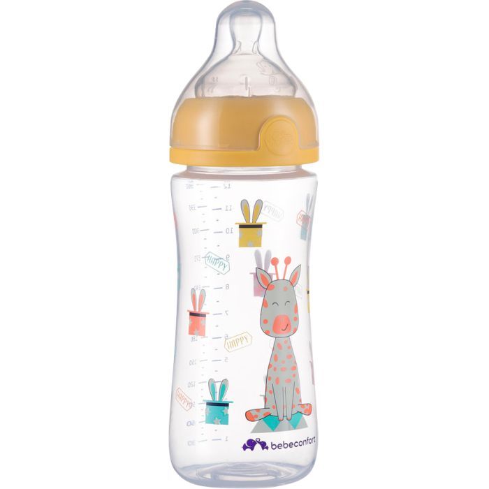 Бутылочка для кормления Bebe Confort Emotion, 360 мл, 6+ мес (желтая) (3102202030)