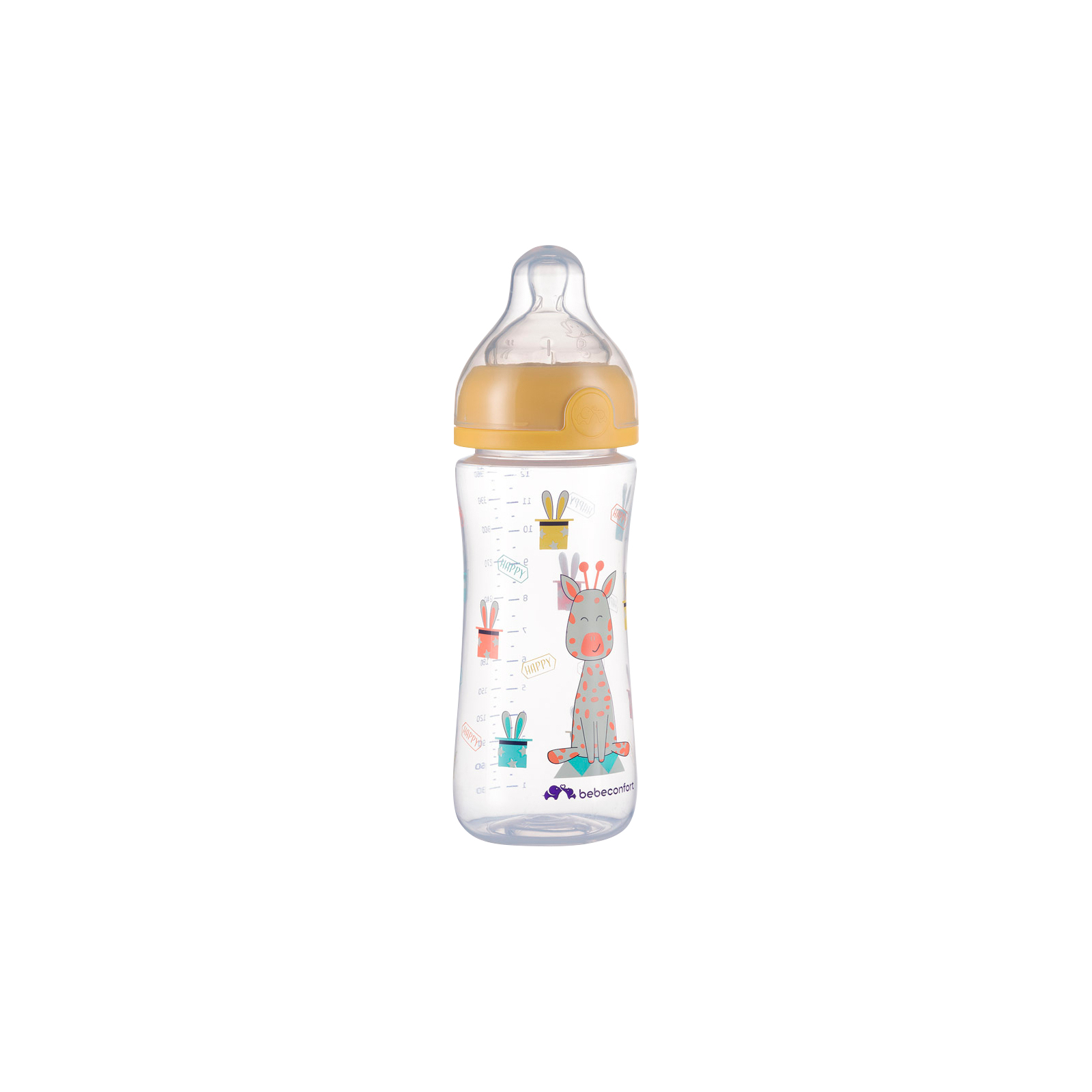 Бутылочка для кормления Bebe Confort Emotion, 360 мл, 6+ мес (желтая) (3102202030)