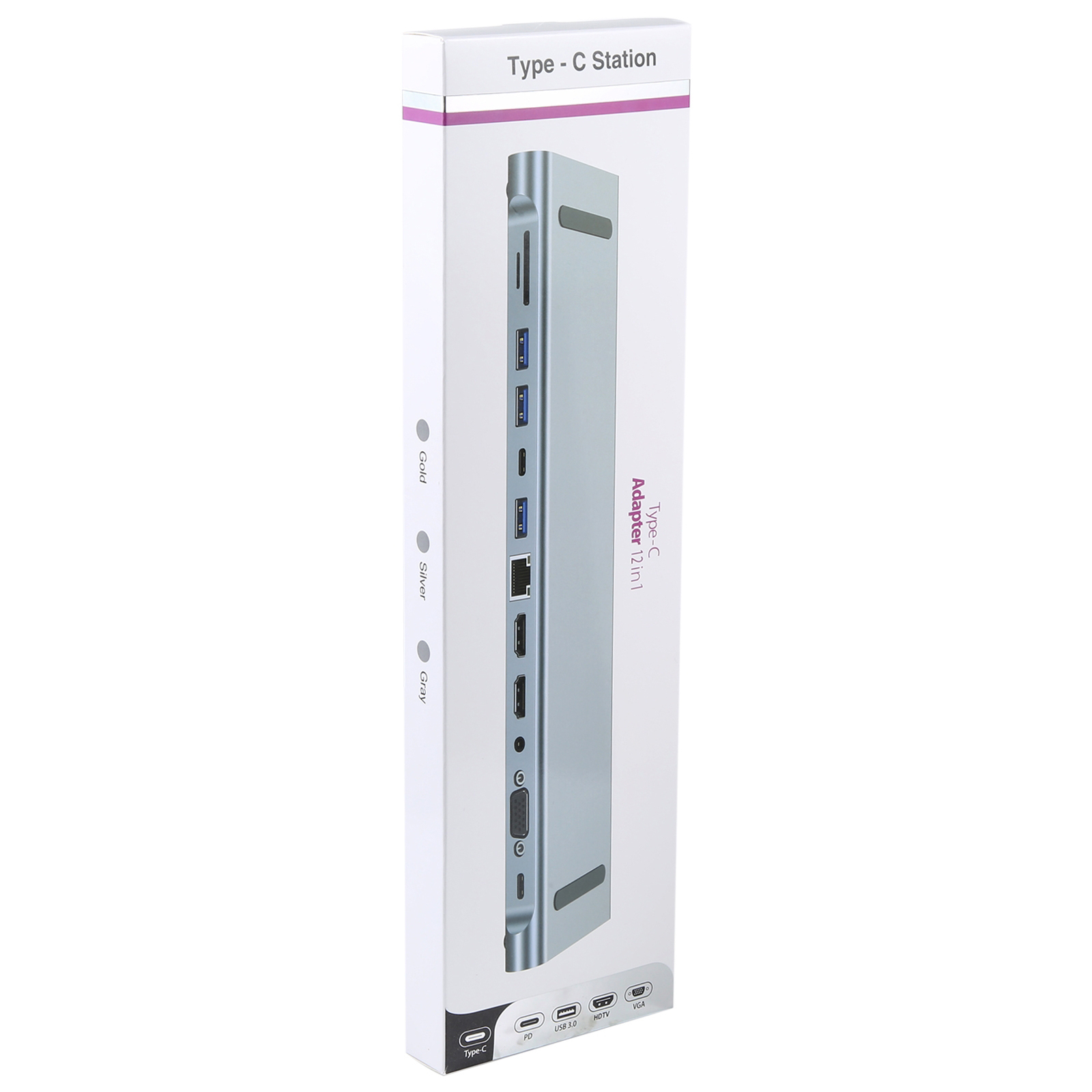 Порт-реплікатор Dynamode 11-in-1 USB-C to HDTV 4K/30Hz, VGA, 1хUSB3.0, RJ45, Type-C PD, Audio, SD/MicroSD (BYL-2003) зображення 10