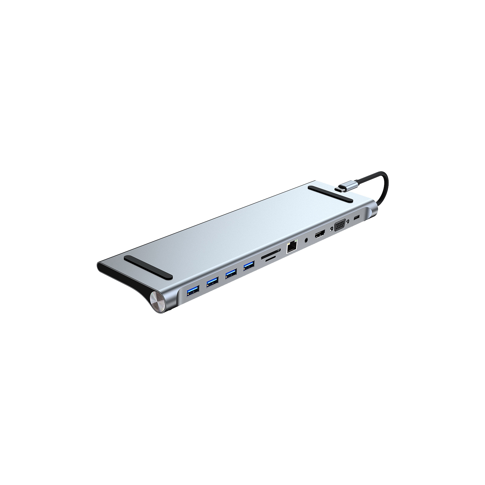 Порт-репликатор Dynamode 11-in-1 USB-C to HDTV 4K/30Hz, VGA, 1хUSB3.0, RJ45, Type-C PD, Audio, SD/MicroSD (BYL-2003)