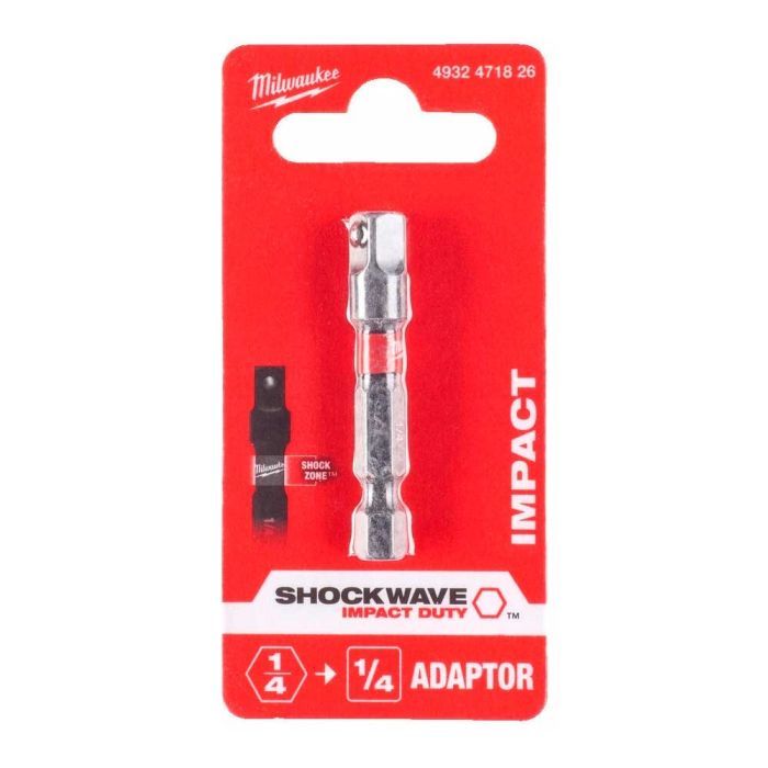 Адаптер для інструменту Milwaukee ShW з 1/4"HEX на 1/4" квадратный хвостовик (4932471826) зображення 5