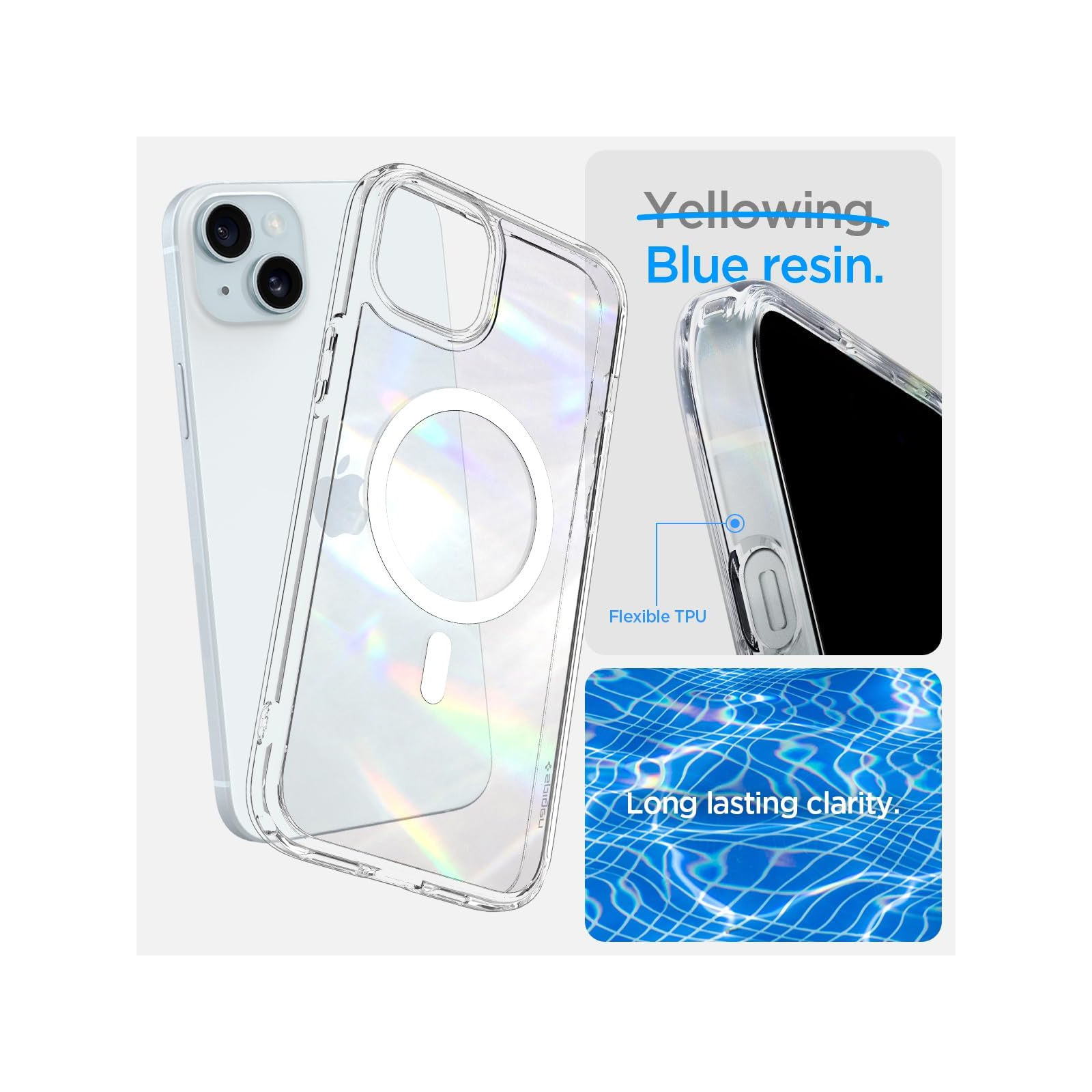 Чохол до мобільного телефона Spigen Apple iPhone 15 Plus Ultra Hybrid MagFit White (ACS06660) зображення 5