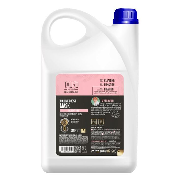 Маска для животных Tauro Pro Line Ultra Natural Care Volume Boost 3785 мл (TPL63587)