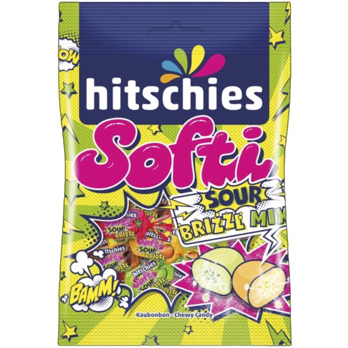 Конфета Hitschies Softi Sour Brizzl Mix 90 г (4003840003893)