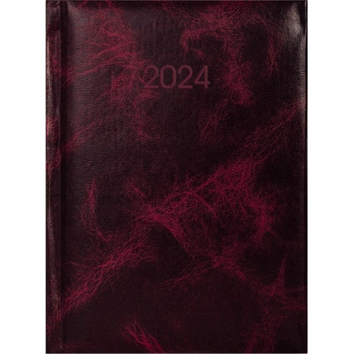 Тижневик Economix датований 2024 PRIME бордо, А5 (E21816-18)