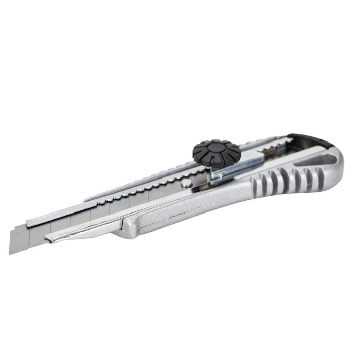 Ніж монтажний Sigma металевий корпус, лезо 18мм, гвинтовий замок (8211031) зображення 3