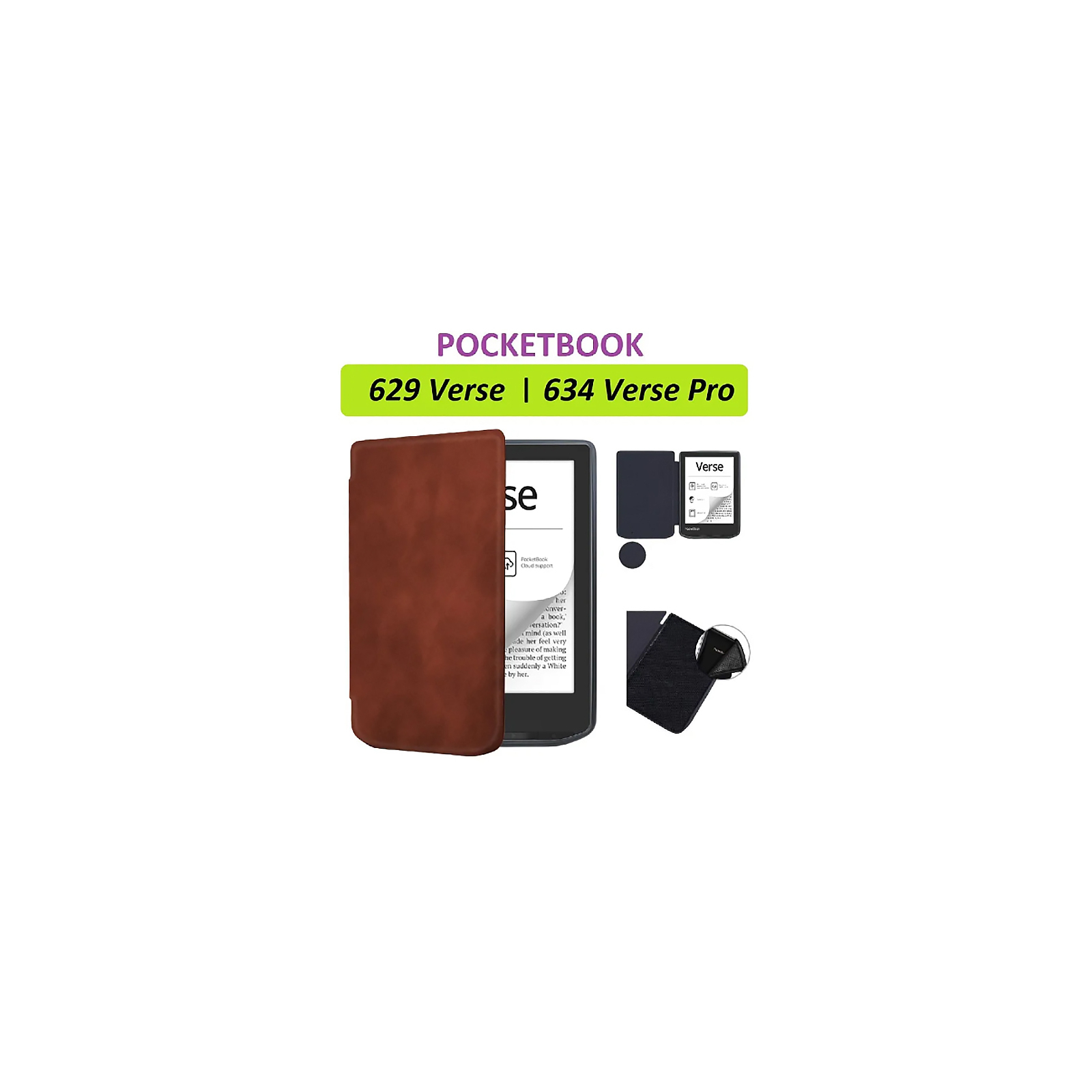 Чехол для электронной книги BeCover Smart Case PocketBook 629 Verse / 634 Verse Pro 6" Brown (710451) изображение 8