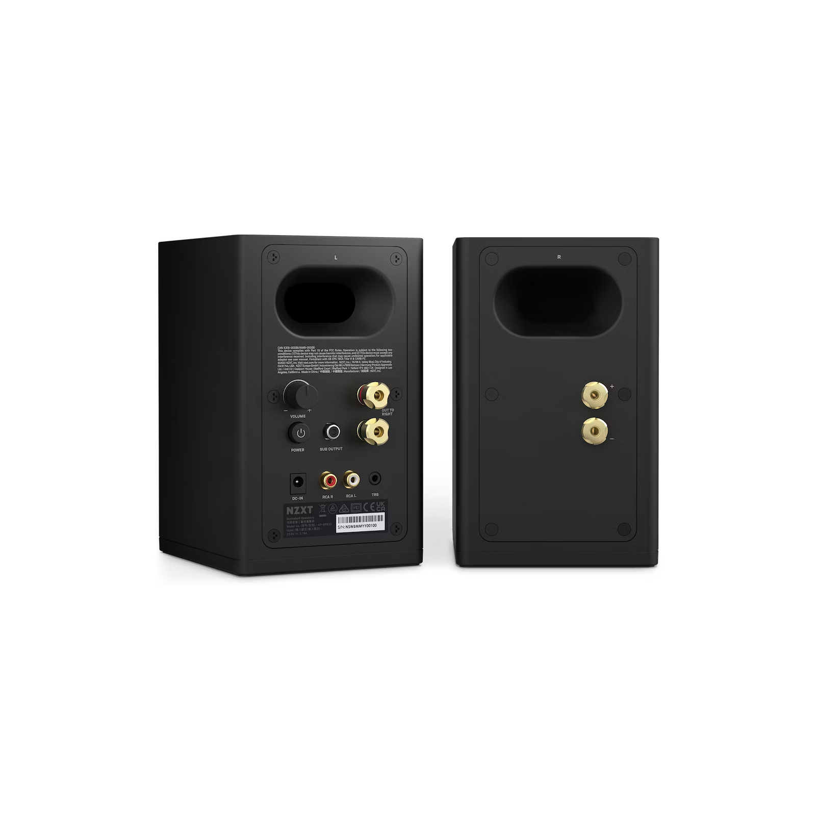 Акустическая система NZXT Gaming Speakers 3" Black V2 EU (AP-SPKB2-EU) изображение 3